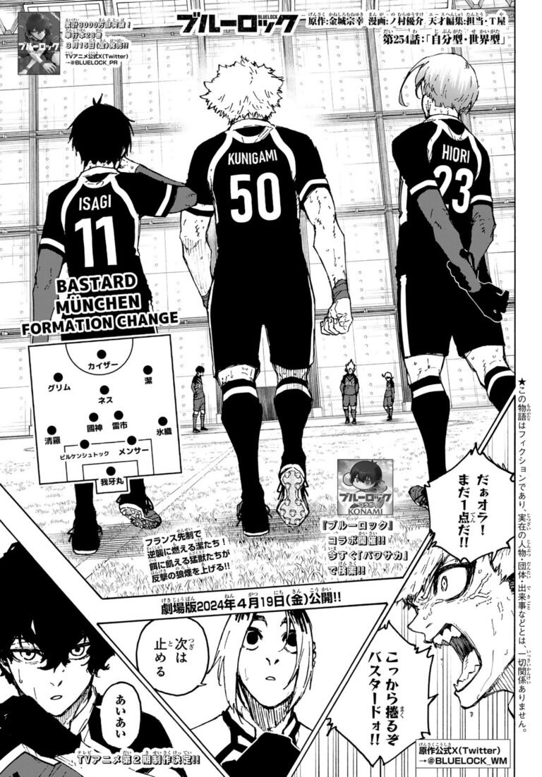ブルーロック Raw Chapter 254