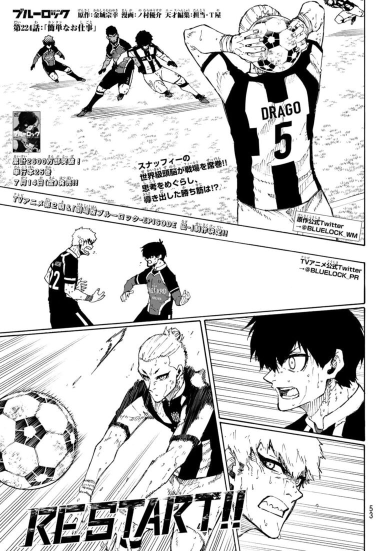 ブルーロック Raw Chapter 224