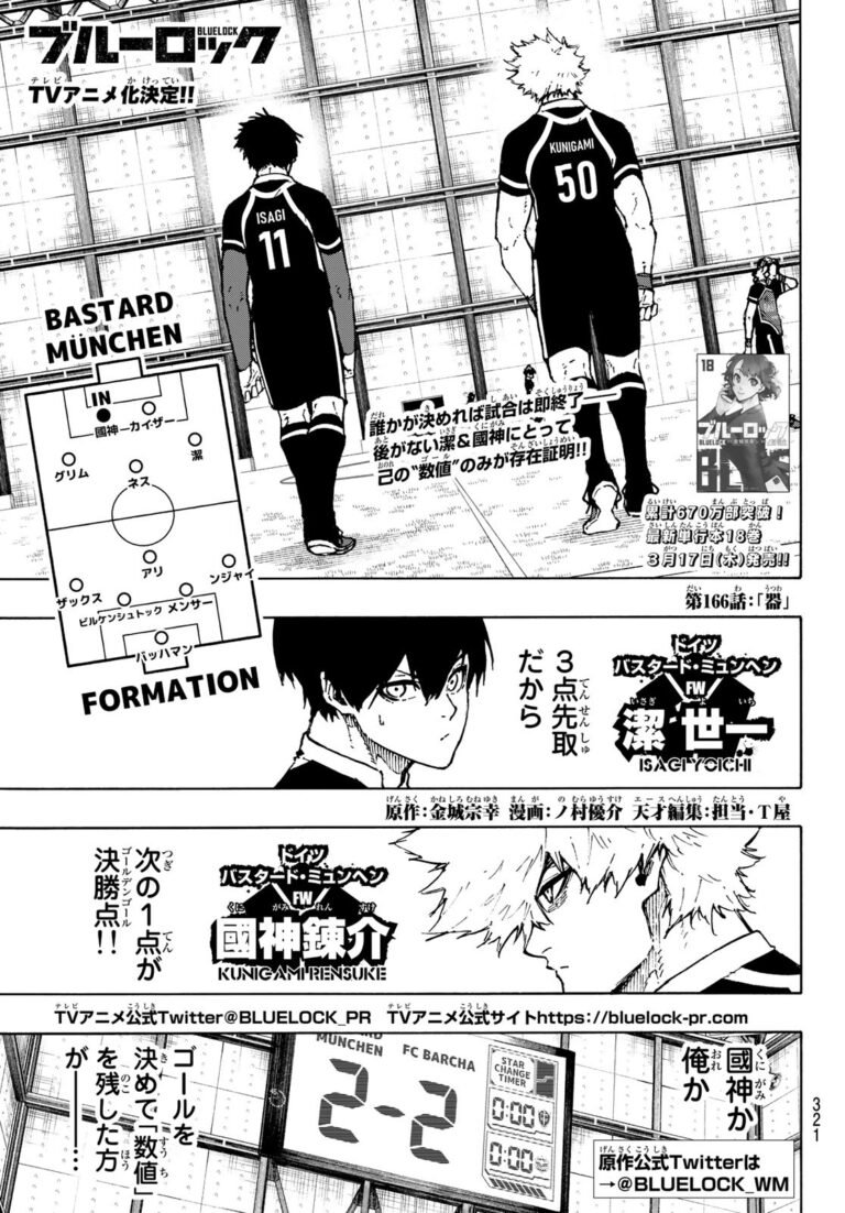 ブルーロック Raw Chapter 166